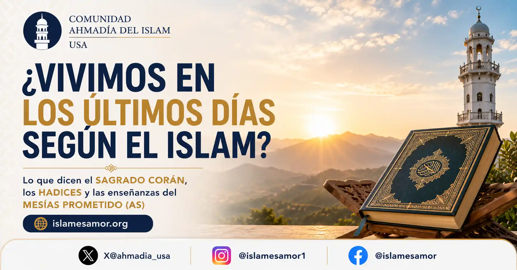 Vivimos en los ultimos dias segun el islam Vivimos en los últimos días según el islam