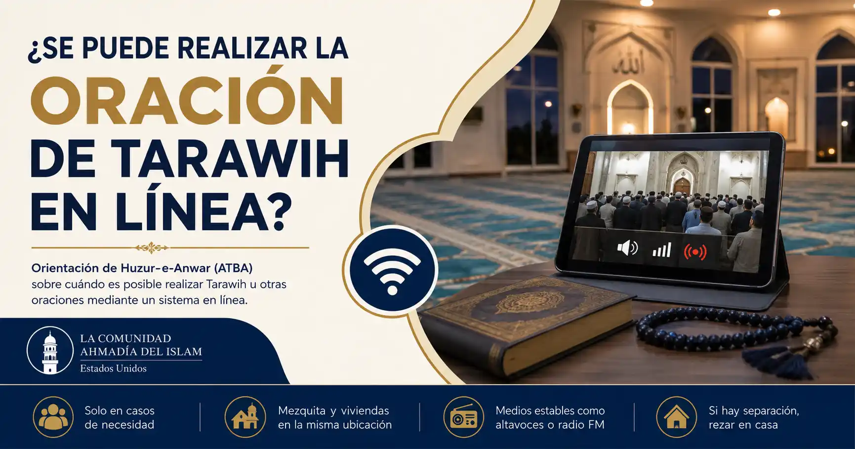 oracion de Tarawih en linea oración de Tarawih en línea