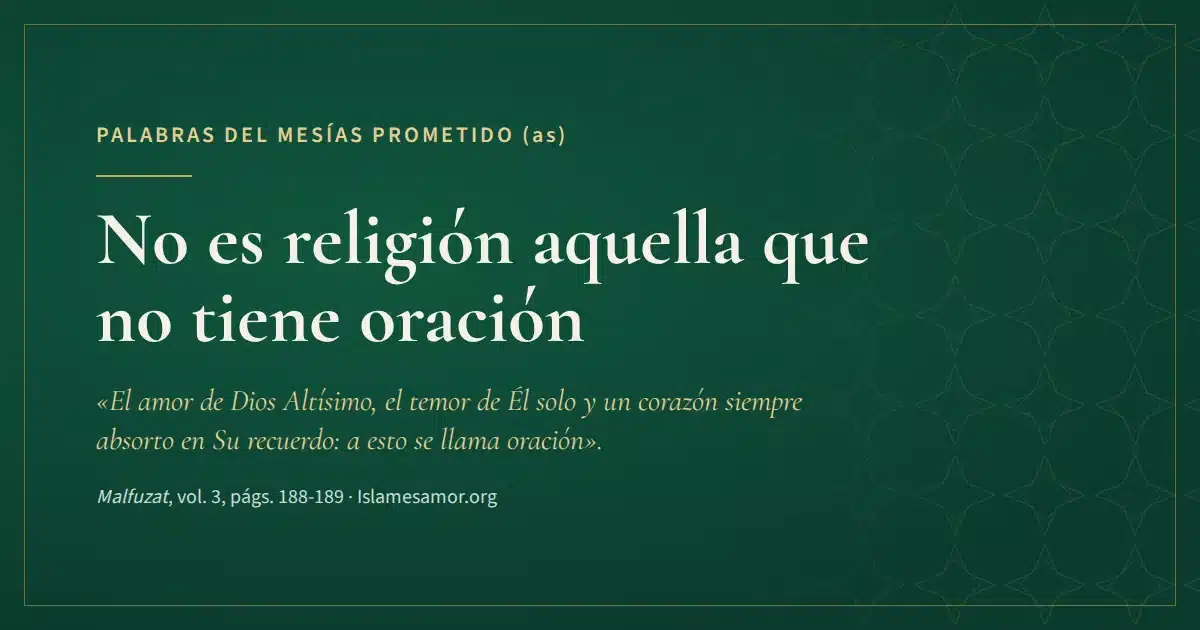 qué es la oración en el islam